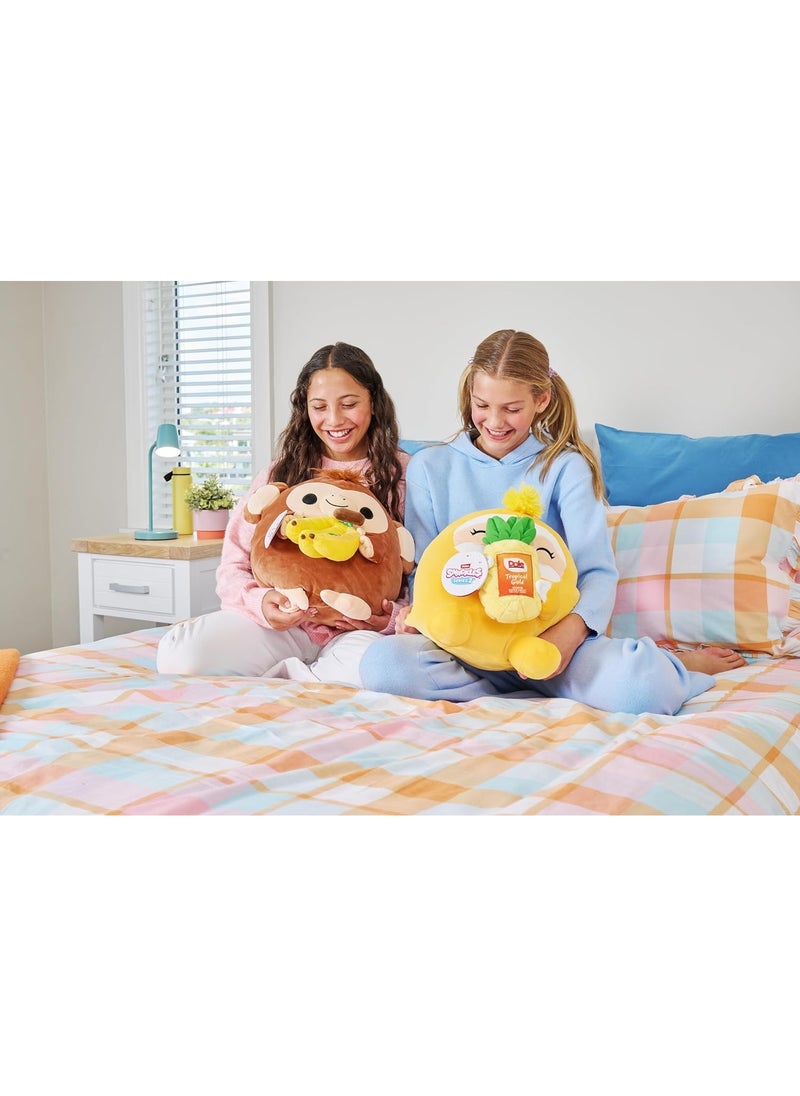SNACKLES - Zuru Snackles Monkey and Dole Banana 14" Plush - Image 1