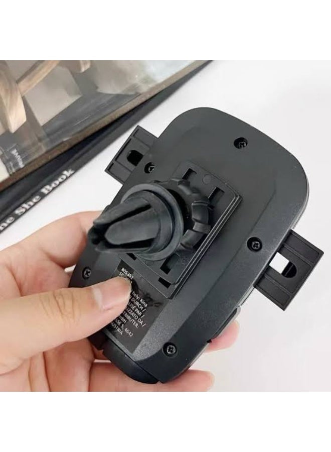 Car Vent Phone Mount - 360° Rotation & Secure Grip - Black - Image 4