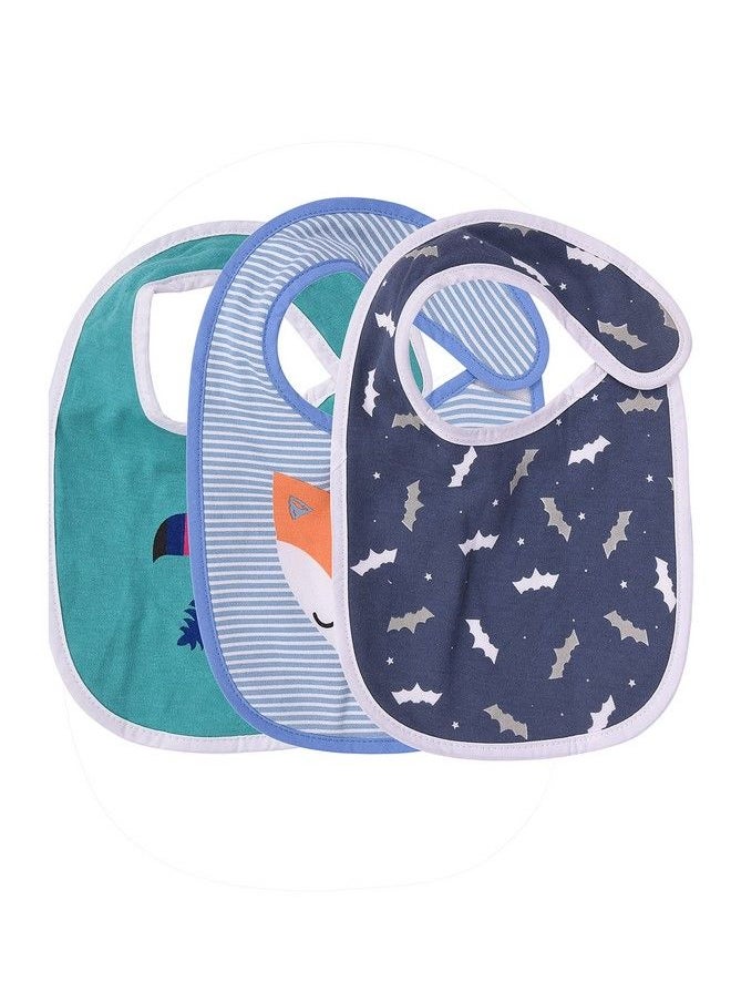 MOM'S HOME Moms Home New Born Baby Cotton Bibssuper Absorbent Gentle To Baby Delicate Skin Pack Of 3 (09 Months)  - Image 2