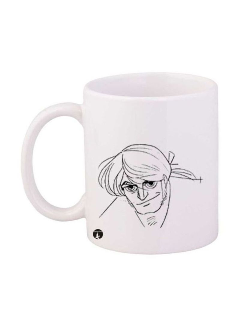 RKN Anime Jazeerat Al Kanz Printed Mug White/Black Standard Size