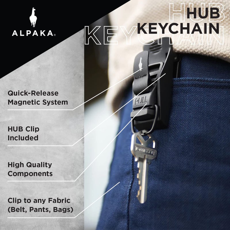 ALPAKA ALPAKA HUB Keychain - Quick Release Magnetic System, Secure and Functional Clip  - Image 2