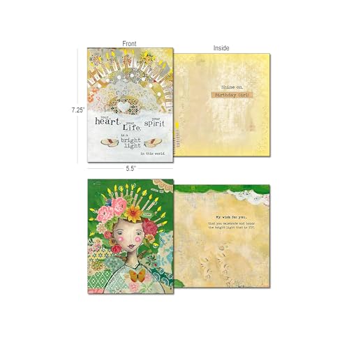Leanin' Tree The Art of Kelly Rae Roberts - Made in USA - 20 All Occasion Cards Assortment Box with Envelopes, Greeting Cards Assortment Box, Includes Birthday, Thank You, Blank, Get Well, Sympathy - Image 2