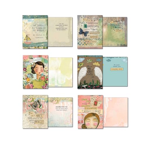 Leanin' Tree The Art of Kelly Rae Roberts - Made in USA - 20 All Occasion Cards Assortment Box with Envelopes, Greeting Cards Assortment Box, Includes Birthday, Thank You, Blank, Get Well, Sympathy - Image 4