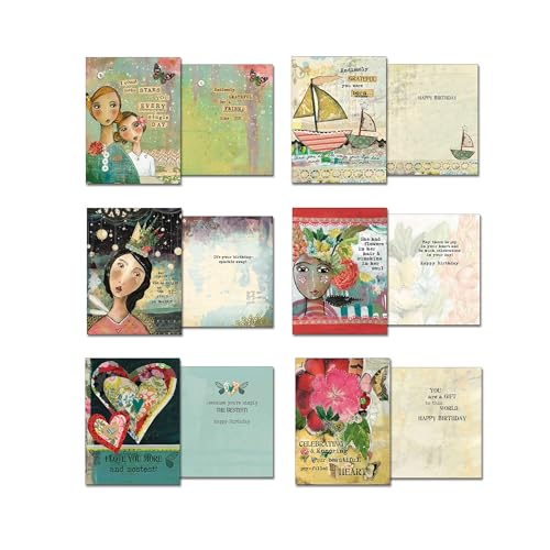 Leanin' Tree The Art of Kelly Rae Roberts - Made in USA - 20 All Occasion Cards Assortment Box with Envelopes, Greeting Cards Assortment Box, Includes Birthday, Thank You, Blank, Get Well, Sympathy - Image 3