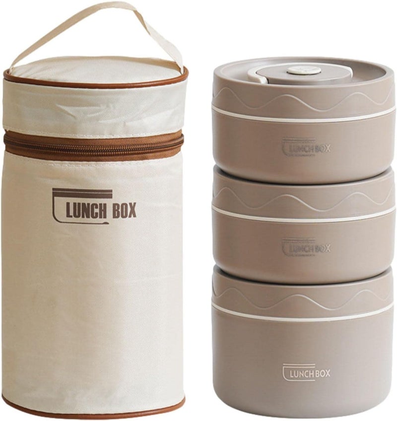 Plan A Stainless Steel Insulated Bento Lunch Box Set – Leakproof Multilayer Thermal Lunch Containers – Stackable Microwave & Freezer Safe – Suitable for Adults & Kids for School, Work, Picnic - Image 1