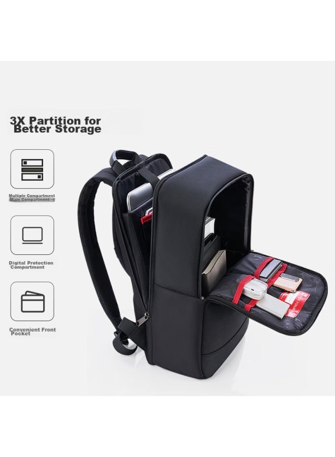 OIWAS Aihua Mobile Office Series Backpack, Laptop Bag, 14-inch Business Backpack For Men And Women, School Bag, Travel Commuter Bag, Black - Image 1