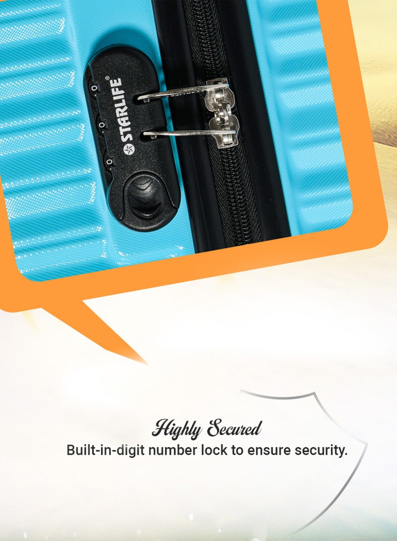 STARLIFE Suitcase Set of 4 PCS ABS Hardside Travel Luggage Bag - Image 3