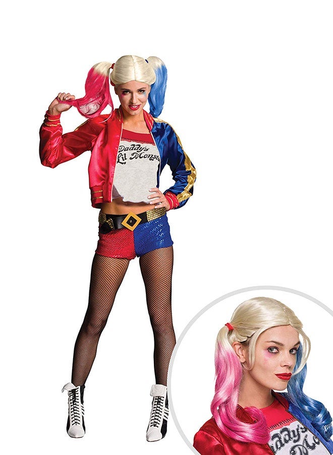 NIBEMINENT Suicide Squad Harley Quinn Costume Kit Xl With Wig