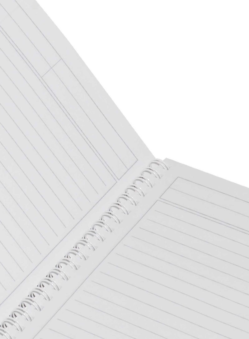FIS LIGHT Pack of 10 Design Spiral Soft Cover Notebook, With Border, 10X8 Inches (25.4 X 20.32 Cm) 80 Sheets -LINB108801612S - Image 3