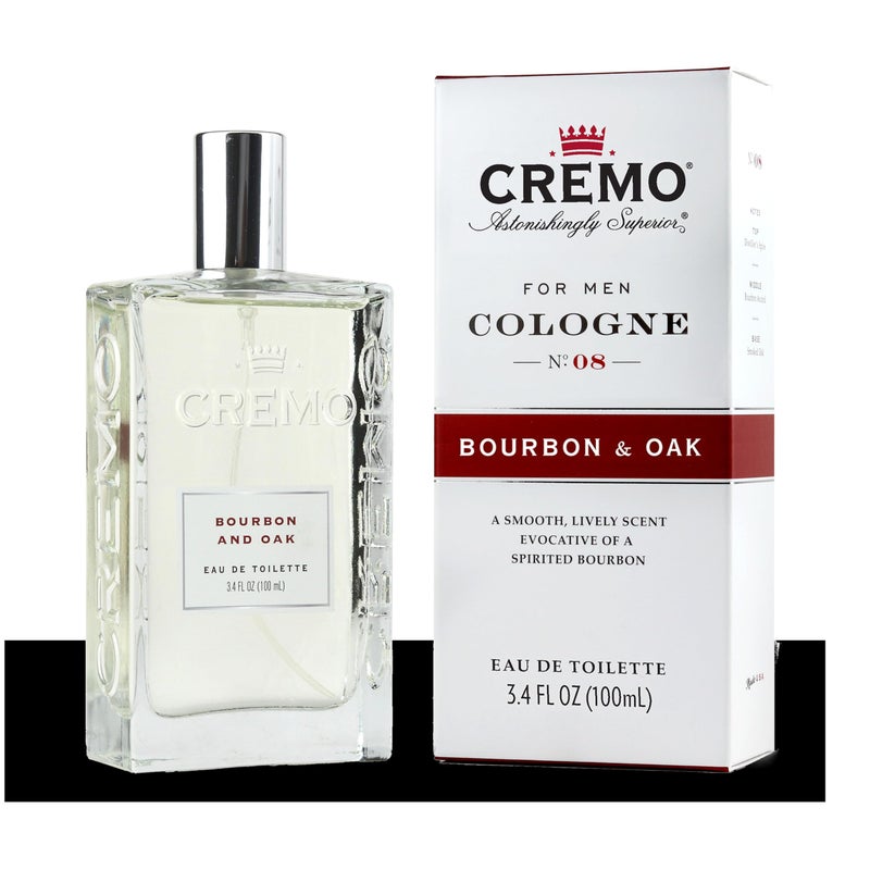 Cremo Cologne For Men - Bourbon & Oak Mens Cologne Spray, A Sophisticated Blend of Distillerâ€™s Spice, Fine Bourbon and White Oak, Multi-Layered Signature Men's Fragrances, 3.4 Fl Oz - Image 1