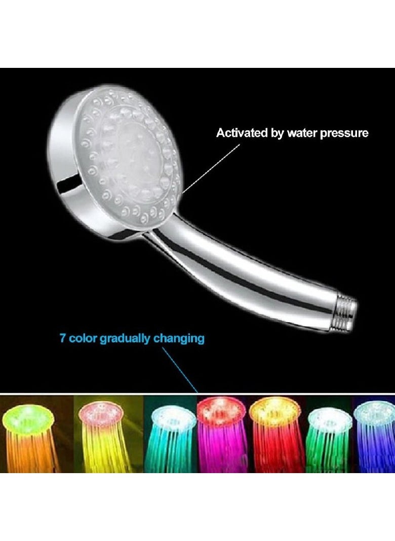 Generic - LED Illuminated Shower Head - With Thermal Sensor Automatically Changes Colors According To Temperature, Water Saving And Eco-friendly, Illuminates Water Flow Ideal For Child Safety - Image 1