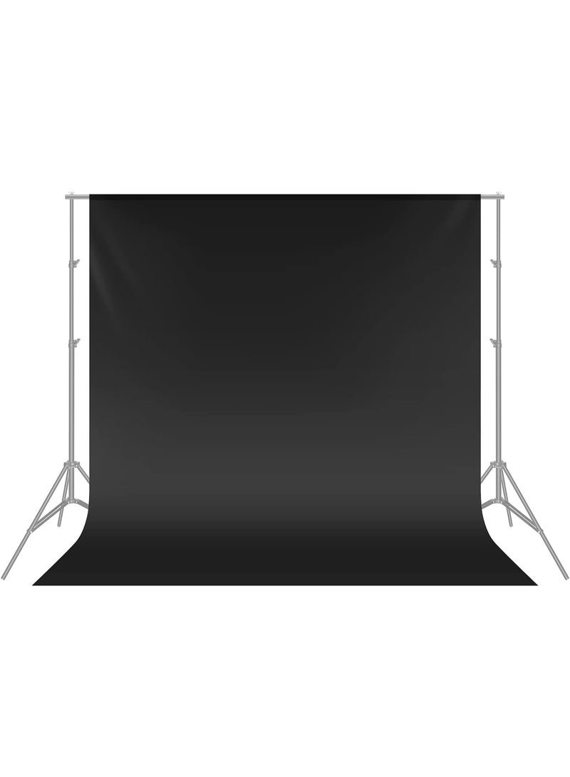 NEEWER 6x9 feet/1.8x2.8m Photo Studio 100% Pure Polyester Collapsible Backdrop Background for Photography, Video and Television (Backdrop Only) - Black - Image 2