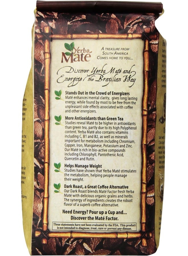 Maté Factor The Mate Factor Yerba Mate Energizing Mate & Grain Beverage, Dark Roast , 12 Ounce - Image 2