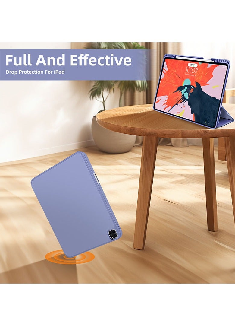 general For ipad Pro 11/13 2024 Pen Tray Design Auto Wake/Sleep Tablet Full Cover Tri-Fold Stand Case Compatible with iPad Air 11 2024 - Image 3
