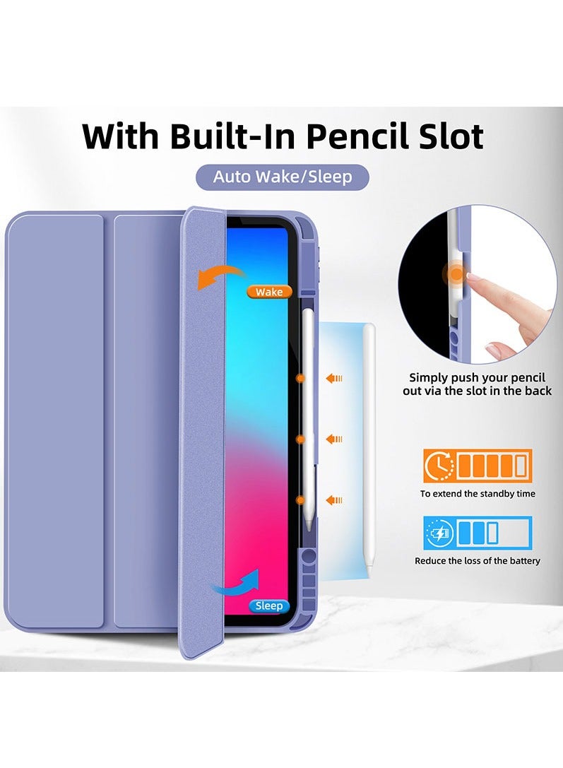 general For ipad Pro 11/13 2024 Pen Tray Design Auto Wake/Sleep Tablet Full Cover Tri-Fold Stand Case Compatible with iPad Air 11 2024 - Image 4