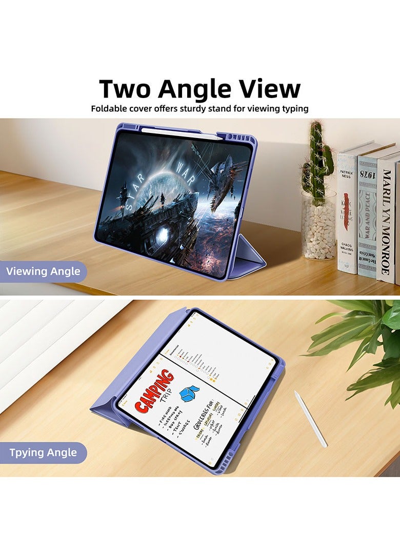 general For ipad Pro 11/13 2024 Pen Tray Design Auto Wake/Sleep Tablet Full Cover Tri-Fold Stand Case Compatible with iPad Air 11 2024 - Image 5