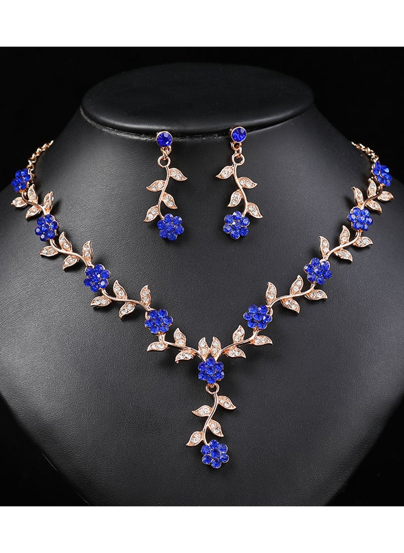 Sharpdo 2-Piece Elegant Retro Necklace and Earrings Set - Image 1