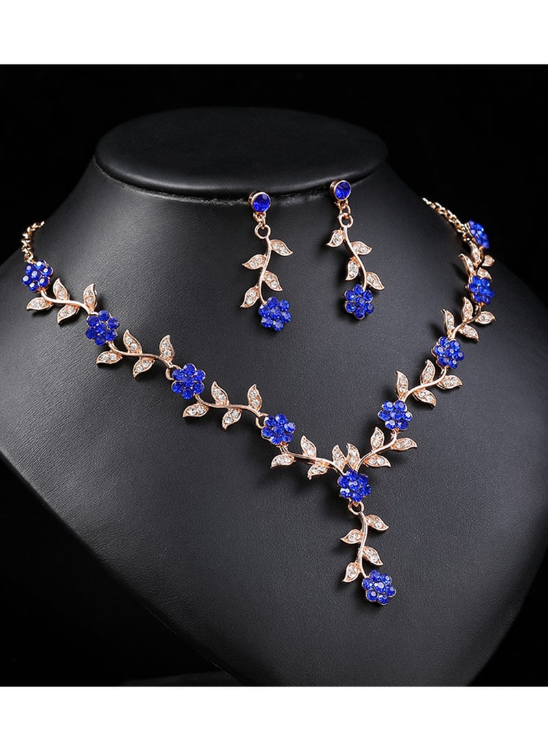 Sharpdo 2-Piece Elegant Retro Necklace and Earrings Set - Image 2