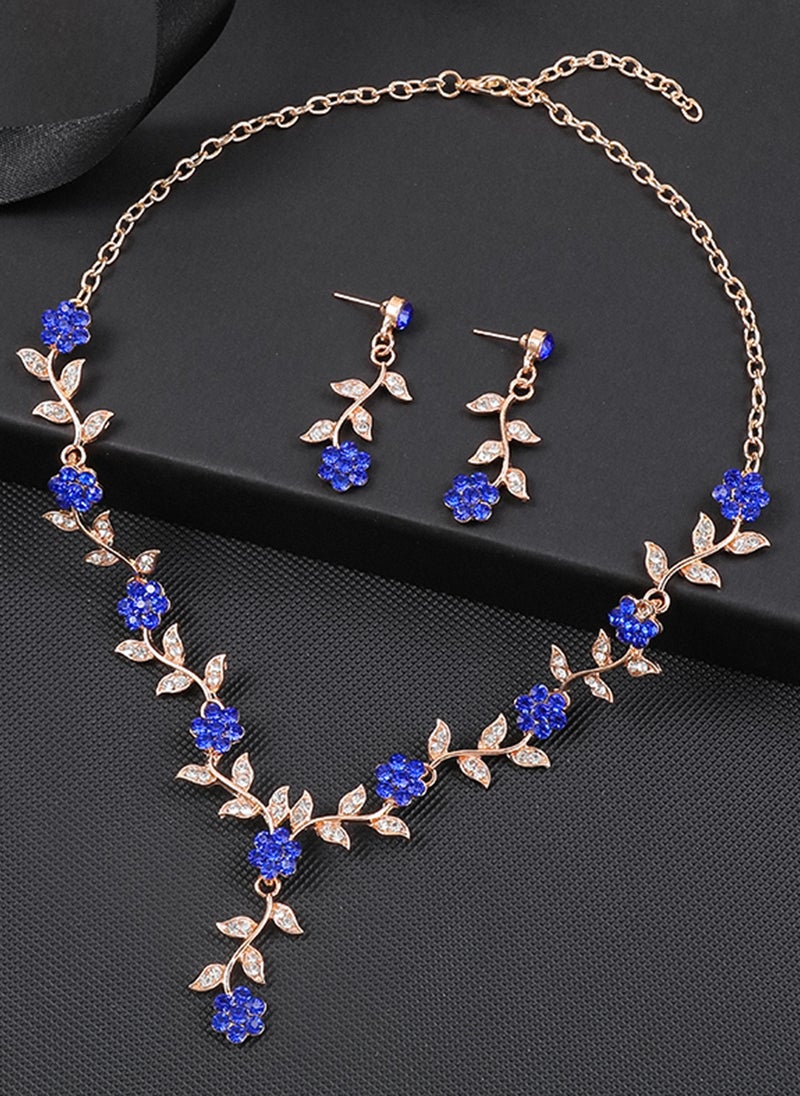 Sharpdo 2-Piece Elegant Retro Necklace and Earrings Set - Image 3