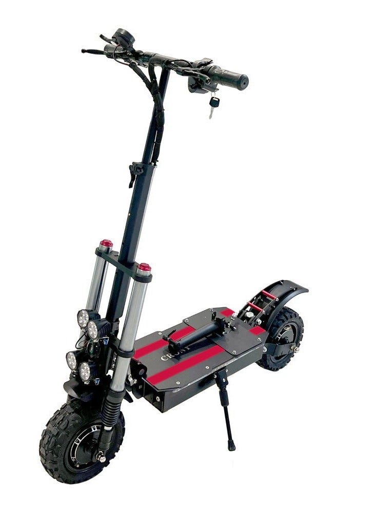 Crony سكوتر كهربائي G13 مزدوج الدفع سرعة قصوى 120 كم/س 67.2 فولت 2AH قدرة مصنفة 2600 واط سكوتر مزدوج الدفع - Image 1