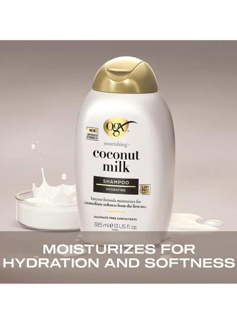 OGX Coconut Milk Shampoo - 385 ml - Image 3