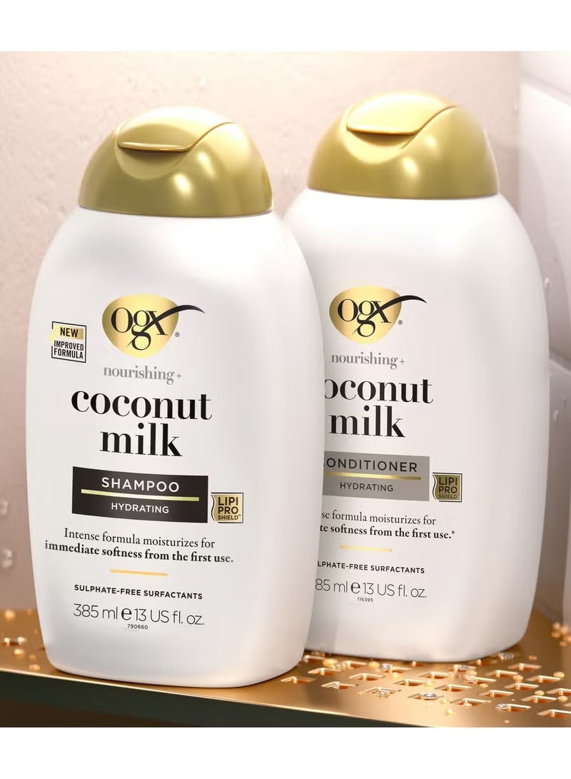 OGX Coconut Milk Shampoo - 385 ml - Image 2