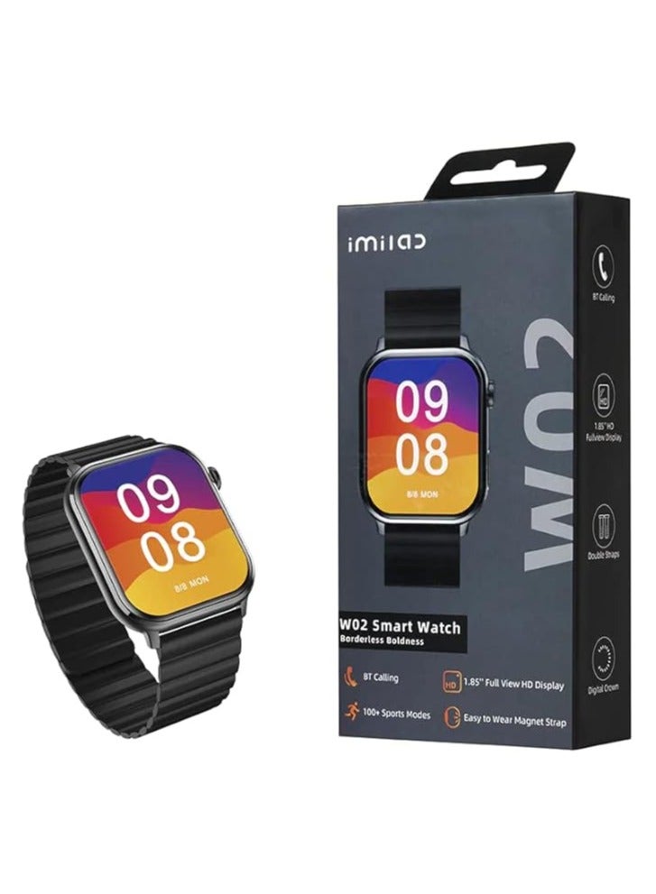 إيميلاب ساعة Amilab W02-BK الذكية - أسود - Image 3