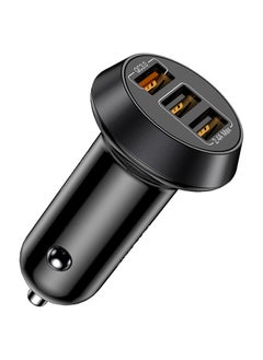 Totulife SMART Series Car Charger QC + USBx2 - Black  - Image 1