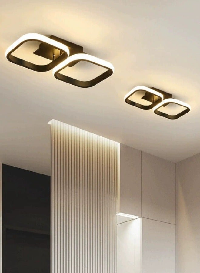 Bedroom lamp - Nordic minimalist modern style, new model, master bedroom square-shaped, luxurious and exquisite, warm and inviting LED lamp, dining room, study room lamp.  - Image 4