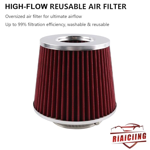 RiAiCiING Cold Air Intake kit with Heat Shield Compatible with 2006 BMW 330i & 2007-2011 BMW 128i 328i E82 E88 E90 E91 E92 E93 N52 3.0L - Image 5