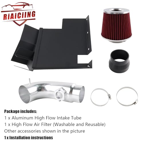 RiAiCiING Cold Air Intake kit with Heat Shield Compatible with 2006 BMW 330i & 2007-2011 BMW 128i 328i E82 E88 E90 E91 E92 E93 N52 3.0L - Image 4