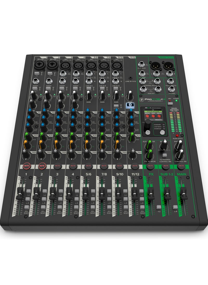 Mackie خلاط Mackie ProFX12v3+ 12 قناة تناظرية مع تأثيرات صوتية محسنة وأوضاع تسجيل USB وبلوتوث  - Image 2