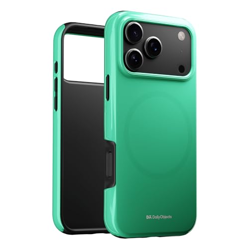 DailyObjects Enamel Bumper MagSafe Case for iPhone 17 Pro Max Compatible with Mag-Safe Wireless Charging | Mint Hybrid Magnetic Back Cover - Image 3