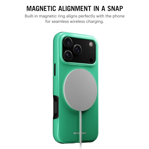 DailyObjects Enamel Bumper MagSafe Case for iPhone 17 Pro Max Compatible with Mag-Safe Wireless Charging | Mint Hybrid Magnetic Back Cover - Image 2