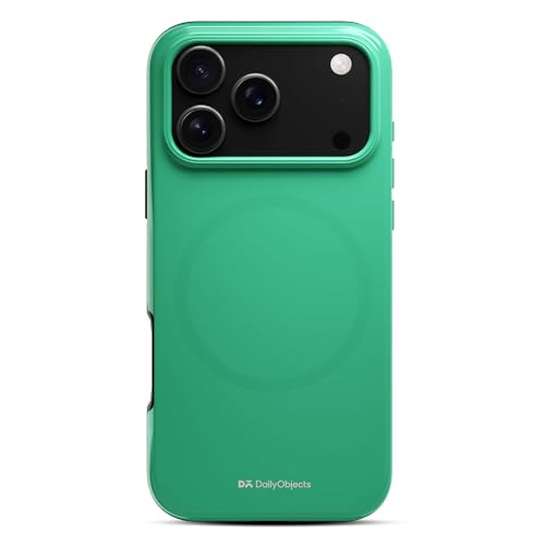 DailyObjects Enamel Bumper MagSafe Case for iPhone 17 Pro Max Compatible with Mag-Safe Wireless Charging | Mint Hybrid Magnetic Back Cover - Image 1