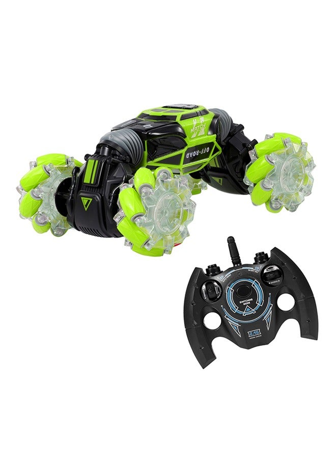 حديقة الألعاب سيارة Gesture RC - عربة رباعية الدفع 2.4 جيجاهيرتز دوارة على الوجهين، سيارة حيلة قابلة للطي 360 درجة مع أضواء وموسيقى، لعبة عيد ميلاد للأولاد والبنات - Image 1