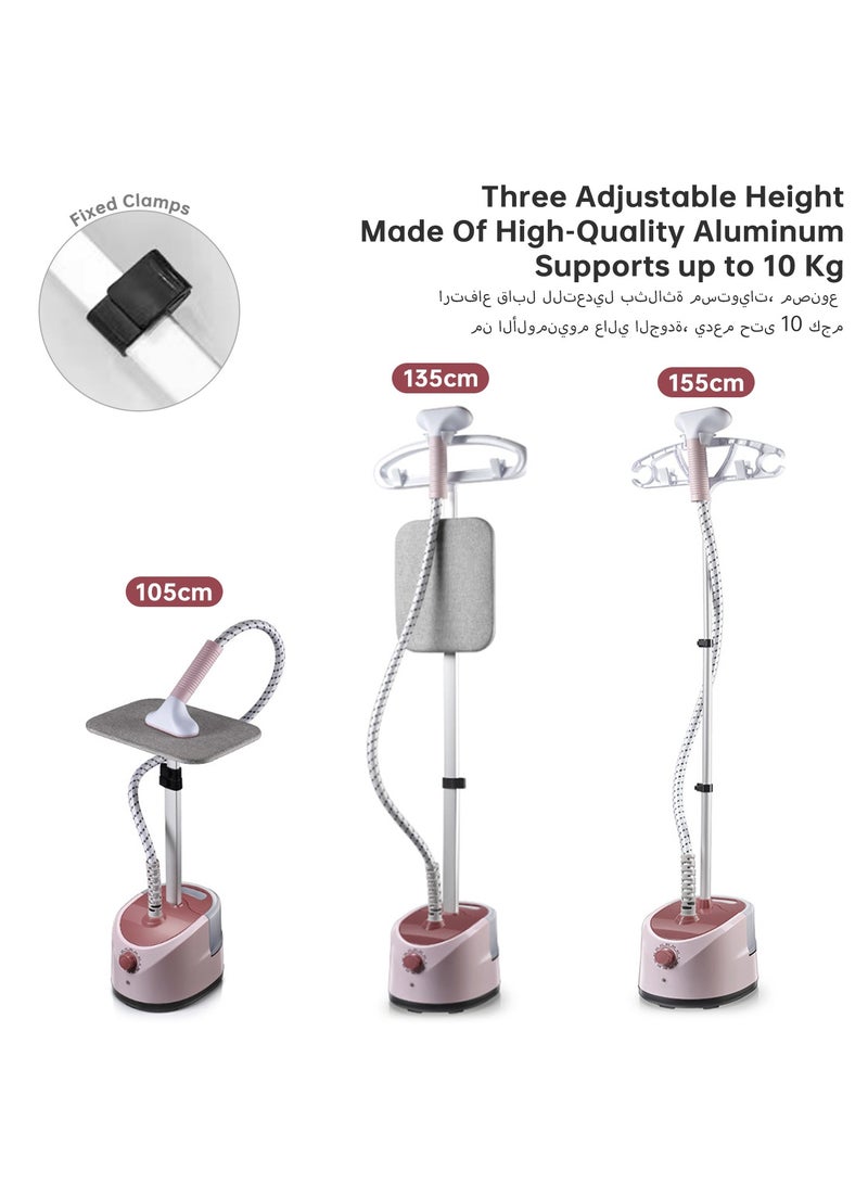 Castlery Professional Steamer Iron with Ironing Board, 2000w Standing Steamer for Clothes, 10 Level Steam Adjustment, 2L Water Tank, 26s Fast Steam - Image 5