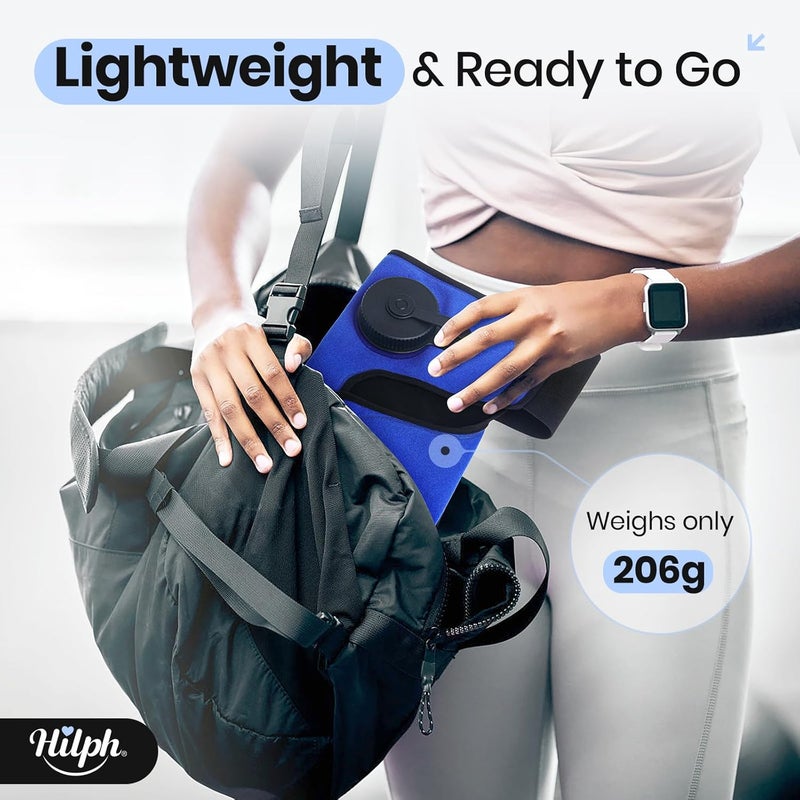 Hilph حقيبة ثلج قابلة لإعادة التعبئة للركبة من هيلف للسفر مع تأثير بارد يدوم لمدة 2 ساعة لعلاج البرد للركبة تخفيف فوري لجراحة الاستبدال إصابة رياضية تورم ألم عضلي - Image 5