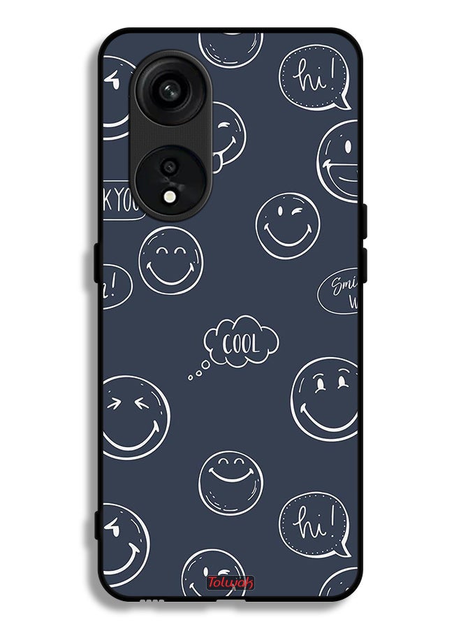 Tolwak Oppo Reno 8T 5G Protective Case Cover Cool Faces Tags - Image 1