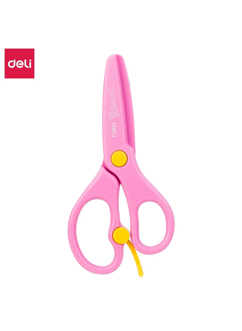 Deli مقص دلي ED60402 المدرسي 130 مم بألوان متنوعة - مثالي للاستخدام في فصول الأطفال، قطعة واحدة. - Image 5