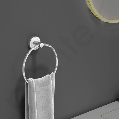 Plantex Compact Stainless Steel Towel Hanger for Bathroom/Towel Holder/Napkin Holder for Wash Basin/Towel Ring/Bathroom Accessories (Pack of 1) - Image 2