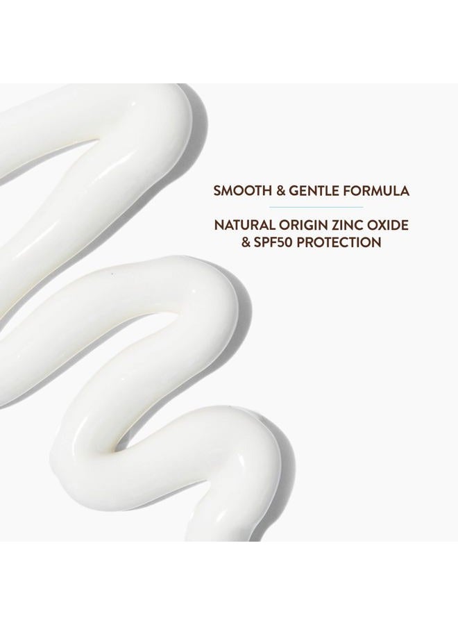 Babo Botanicals لوسيون واقي من الشمس للبشرة الحساسة للأطفال SPF 50 طيف واسع - مع 100% أكسيد الزنك النشط - خالي من العطور، مقاوم للماء، خفيف للغاية - 3 أونصة سائلة - Image 2