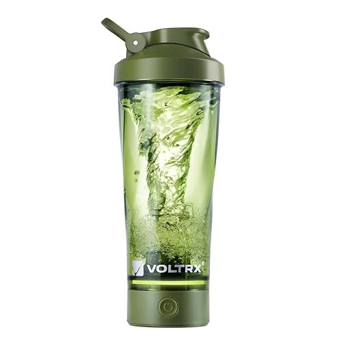 VOLTRX Premium Electric Protein Shaker Bottle, Made with Tritan - BPA Free - 24 oz Vortex Portable Mixer Cup/USB C Rechargeable Shaker Cups for Protein Shakes - Image 1