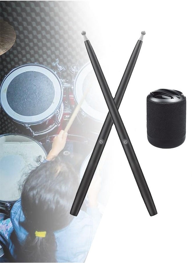 Generic - Virtual Drum Kit with Light Air Electronic Drum Set Air Drum Sticks Kit Portable Drum Kit for Kids Adult Beginner - Image 1