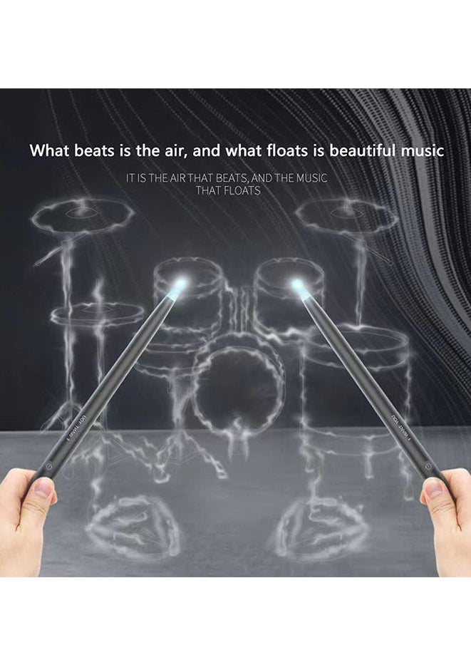 Generic - Virtual Drum Kit with Light Air Electronic Drum Set Air Drum Sticks Kit Portable Drum Kit for Kids Adult Beginner - Image 1