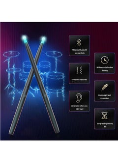 Generic Virtual Drum Kit with Light Air Electronic Drum Set Air Drum Sticks Kit Portable Drum Kit for Kids Adult Beginner  - Image 2