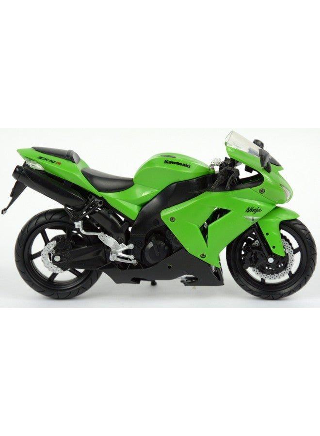 NewRay New-Ray 1:12 Motorcycle 2006 Kawasaki Zx-10R- Sport Bike, Green  - Image 3