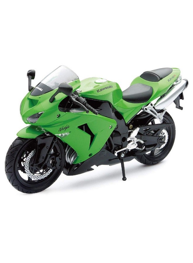 NewRay New-Ray 1:12 Motorcycle 2006 Kawasaki Zx-10R- Sport Bike, Green  - Image 1