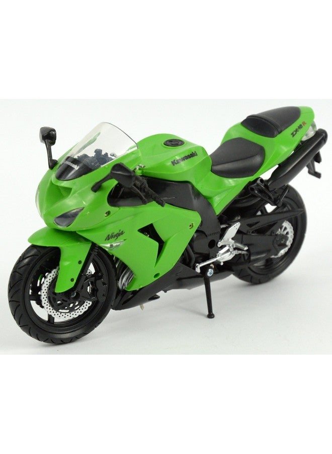 NewRay New-Ray 1:12 Motorcycle 2006 Kawasaki Zx-10R- Sport Bike, Green  - Image 4