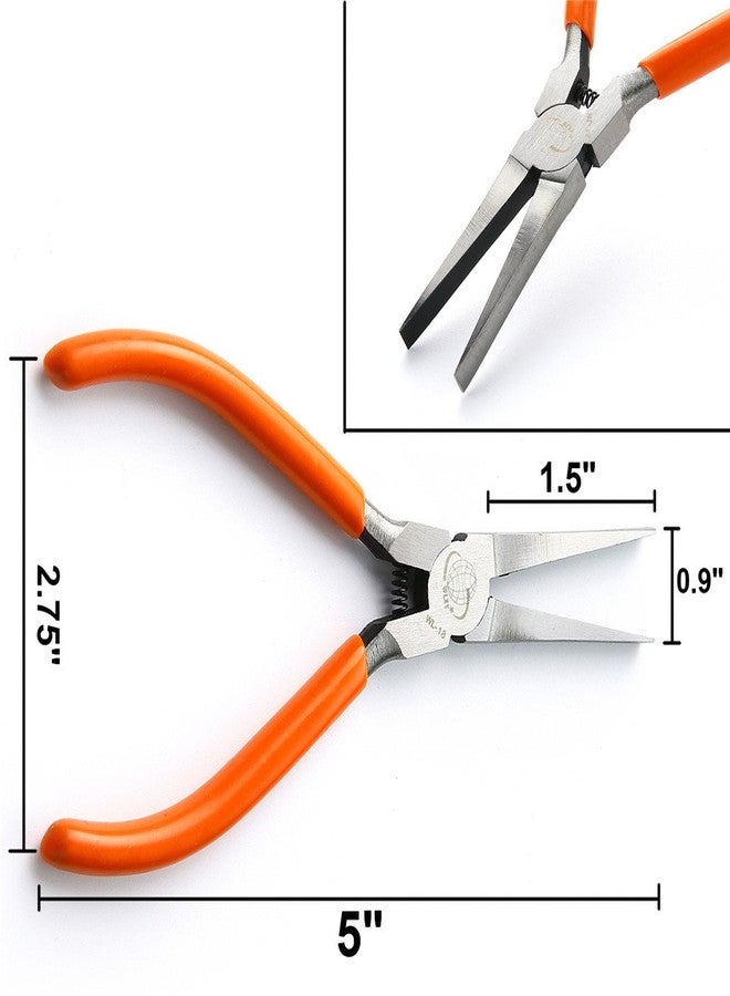 Miular Professional Flat Nose Pliers Smooth Jaw for Jewelry Making(5-Inch) - Image 5